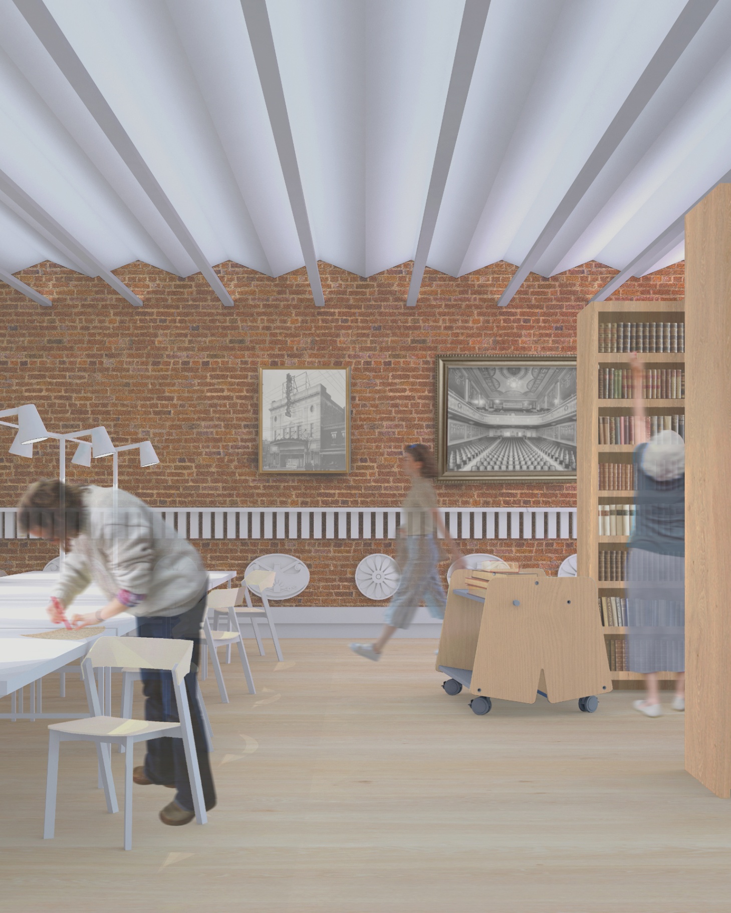Interior Render: Film Archive