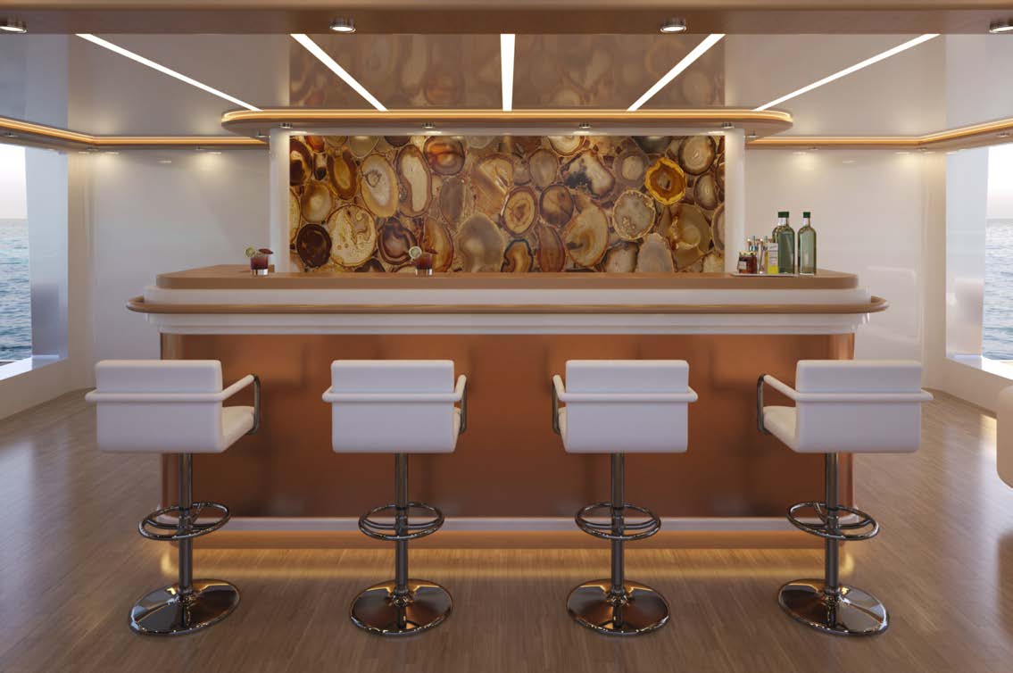 Interior Render: Main Saloon