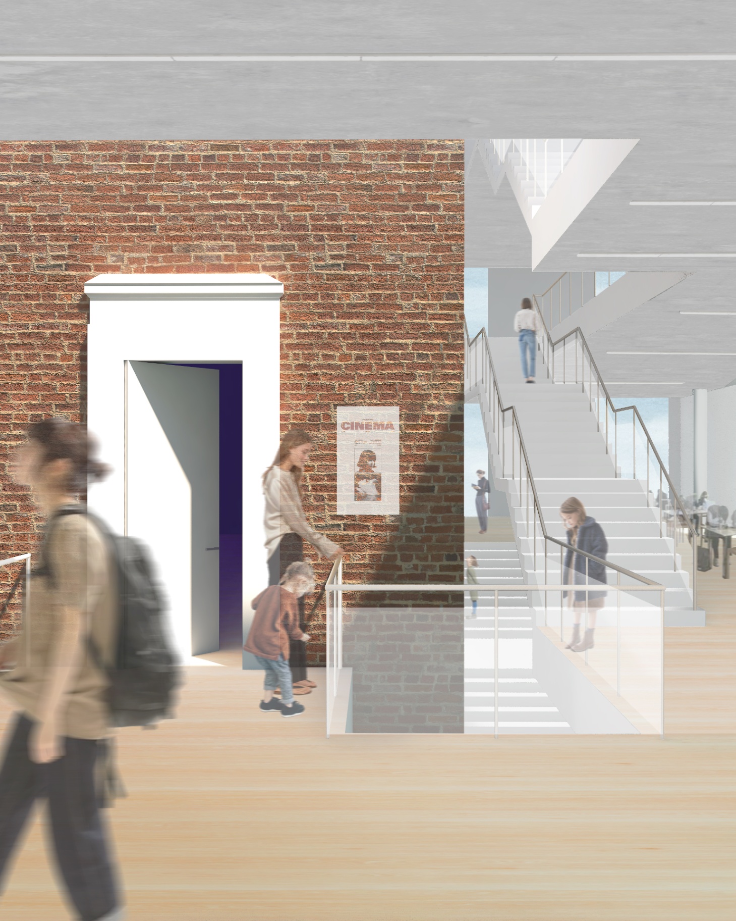 Interior Render: Mezzanine Foyer