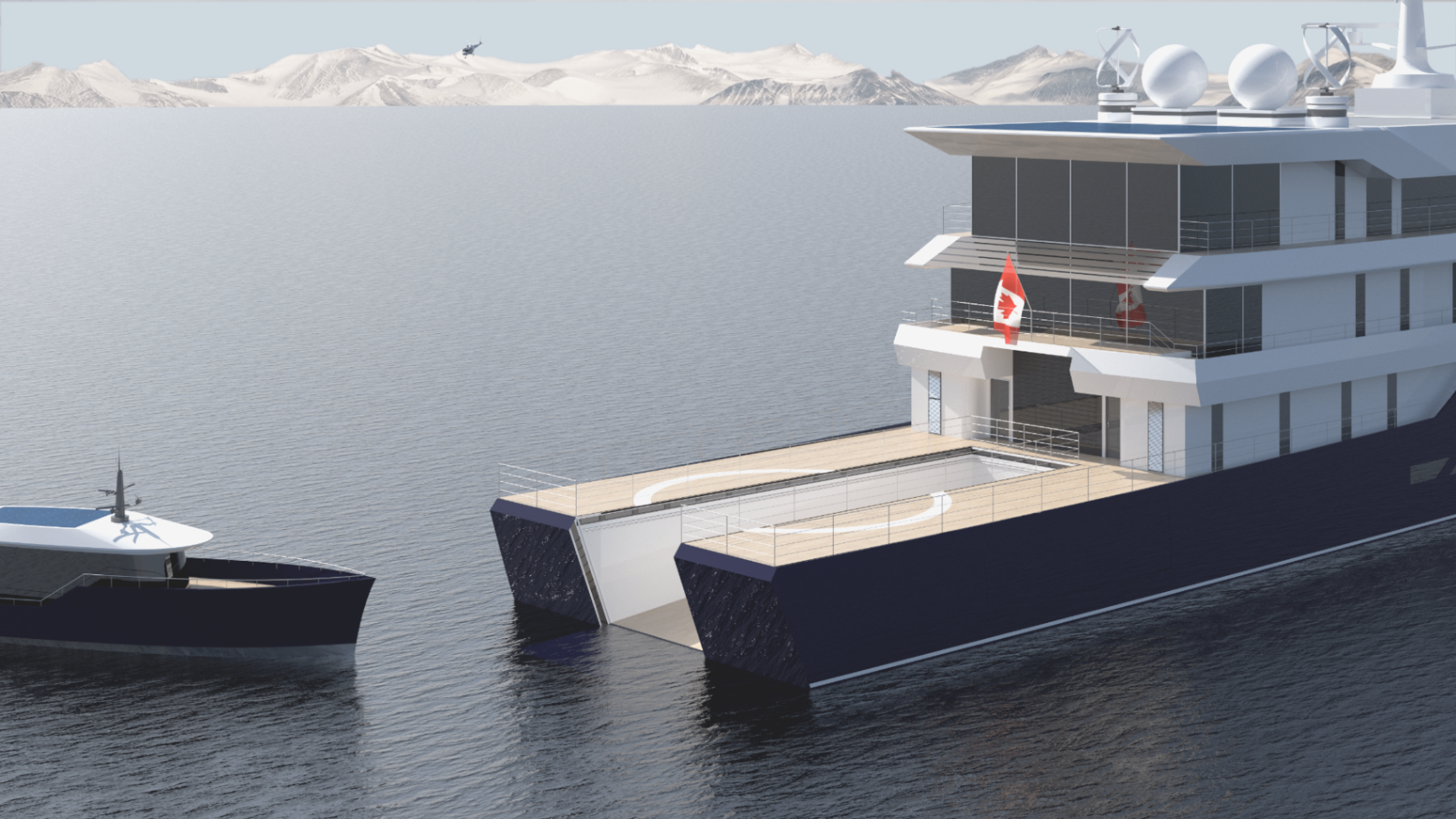 Exterior Render: Stern Transition