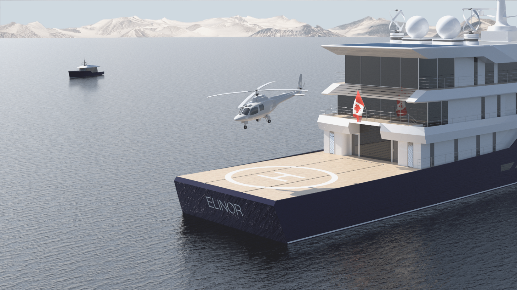 Exterior Render: Stern Transition